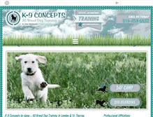 Tablet Screenshot of k-9concepts.com